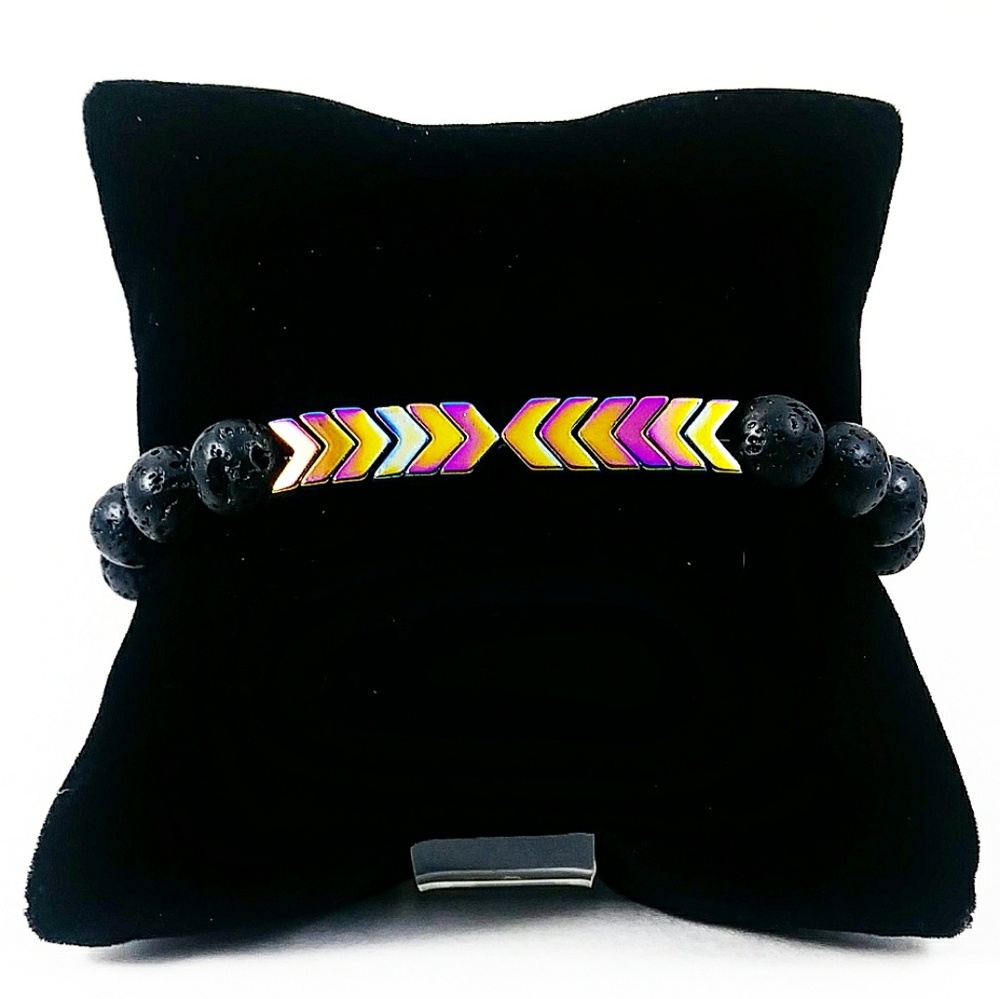 Rainbow Hematite Vitality Essential Oil Lava Rock